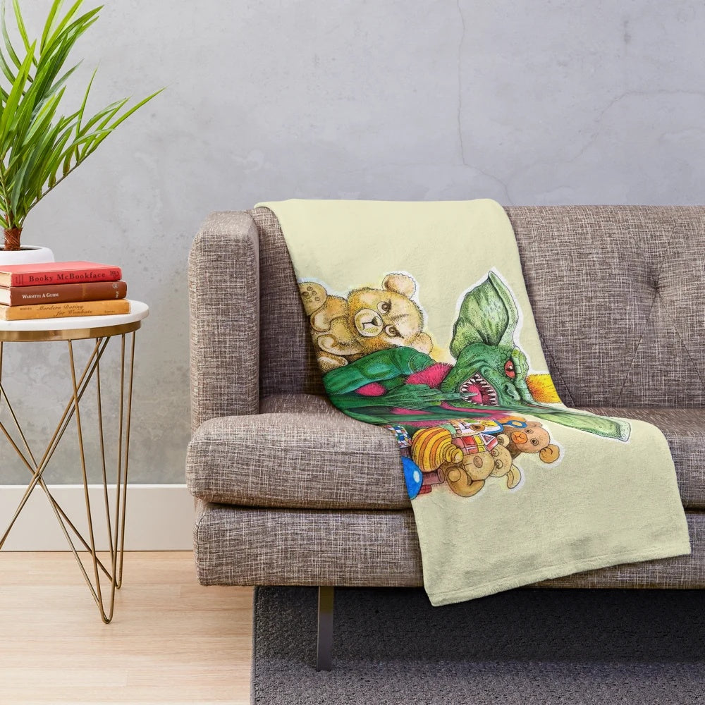Plush blanket featuring a holiday movie theme