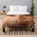 Caricature portrait of President Obama on a soft, plush blanket