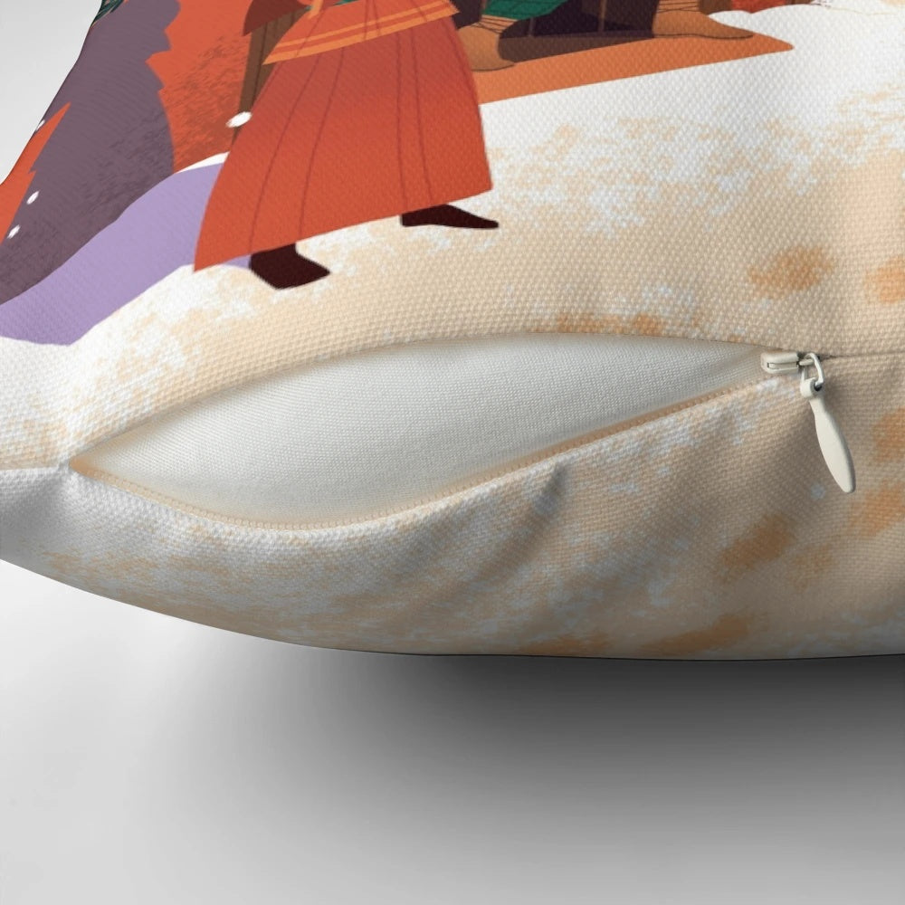 Saturnalia in Vindolanda: Decorative pillow featuring ancient Roman motifs and imagery