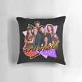 Colorful Saved By The Bell themed throw pillow with 90s style graphics