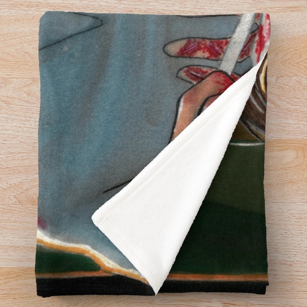 Saw-inspired plush blanket with Mark Hoffman and Peter Strahm