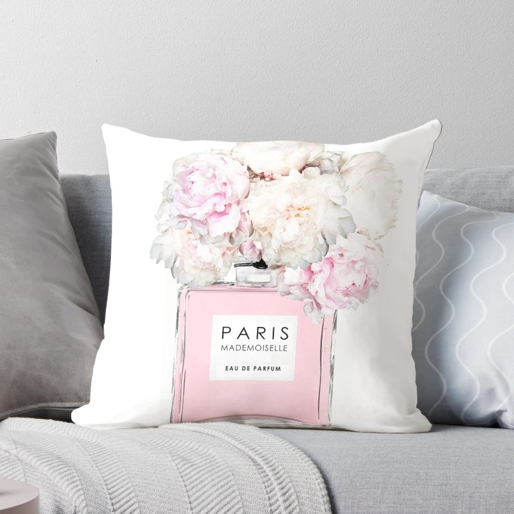 Scandinavian-inspired art print featuring a stylized peony flower design in a minimalist, modern aesthetic.