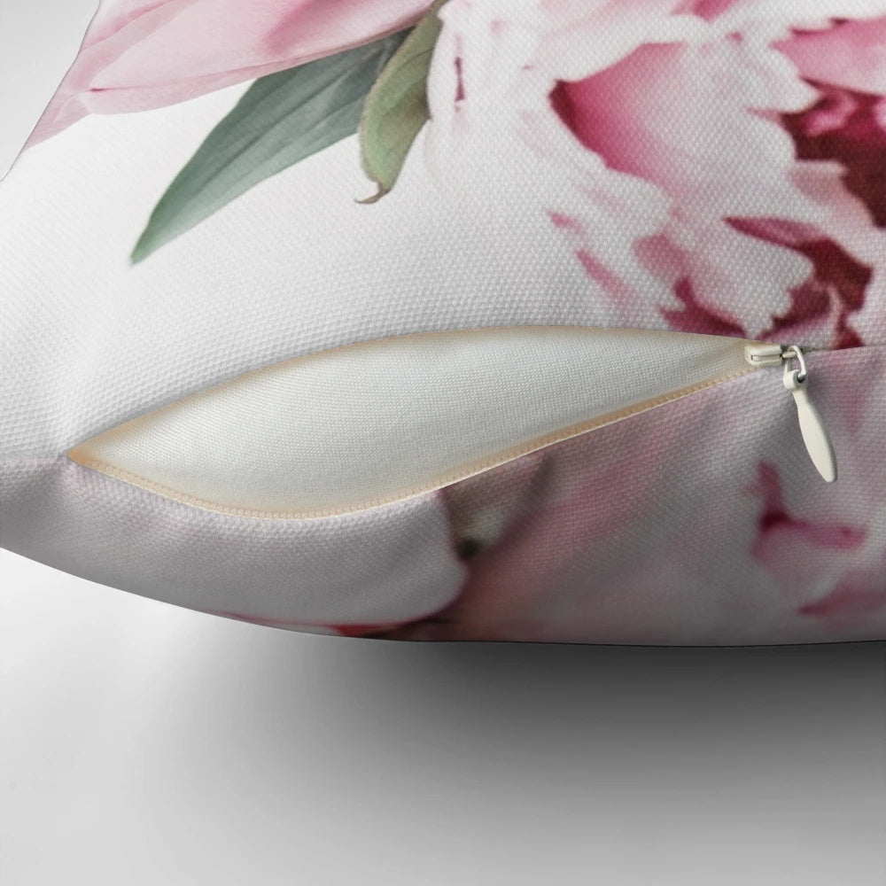 Scandinavian-inspired peony flower print in a minimalist, modern style for wall art