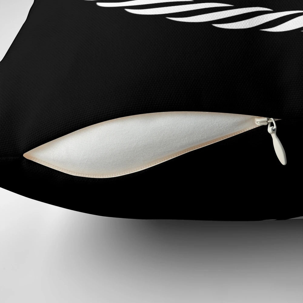 Decorative Viking Armring Wolf Pillow with Scandinavian-inspired Design