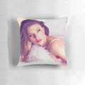 Soft plush pillow featuring a portrait of actress Scarlett Johansson as the Marvel superhero Black Widow.