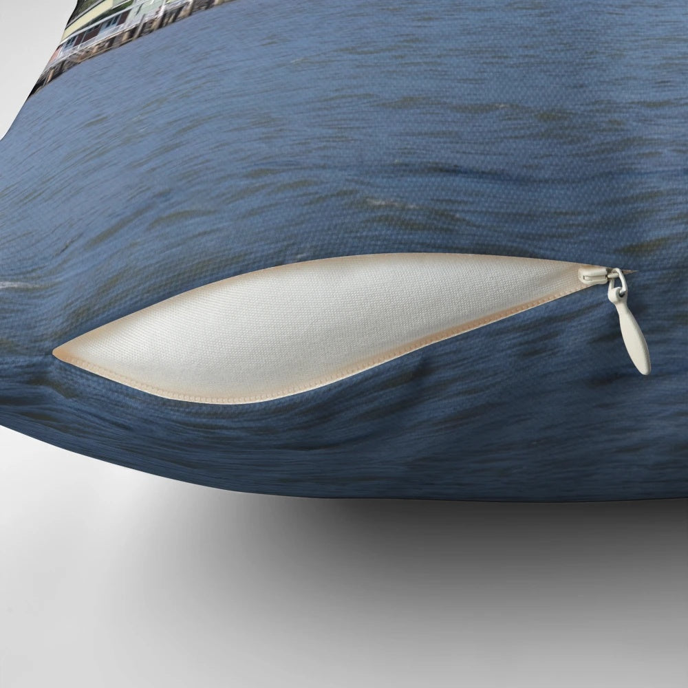 Pillow featuring a scenic image of Mourilyan Harbour in Innisfail, North Queensland, Australia