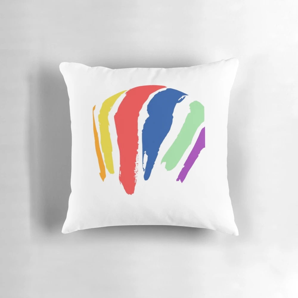 Soft, high-quality pillow featuring a photo of the iconic New England gas tank in South Boston, Massachusetts.