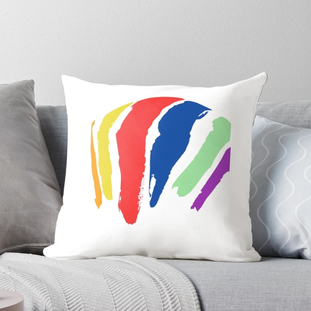 Soft, high-quality pillow featuring a photo of the iconic New England gas tank in South Boston, Massachusetts.