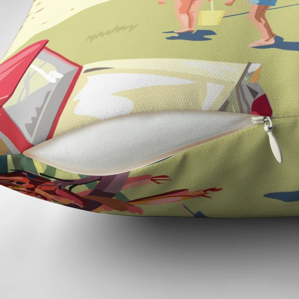 Waihi Beach, New Zealand Pillow - Soft and Comfortable Tropical Accent Pillow