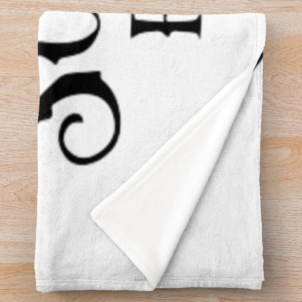 Schrute Farms Inspired Plush Blanket featuring the iconic logo and imagery from the popular TV show The Office