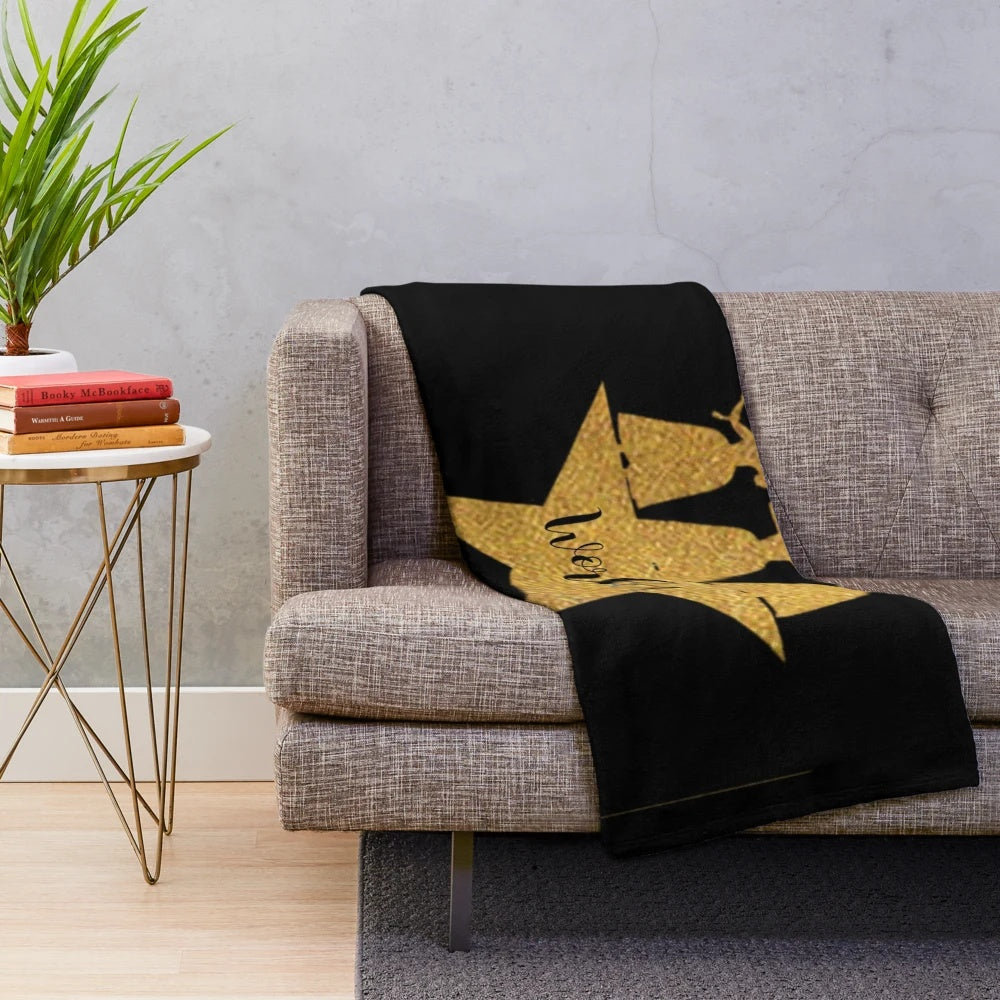 Schuyler sisters inspired plush blanket with fan art design