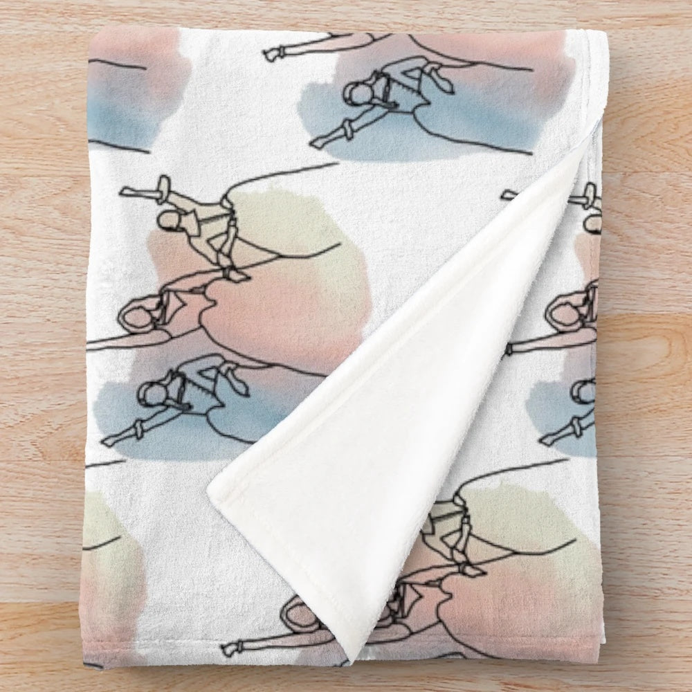 Schuyler Sisters Inspired Plush Blanket featuring Angelica, Eliza, and Peggy Schuyler from Hamilton
