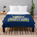 Schweinfurt Mighty Dogs plush blanket with hockey theme