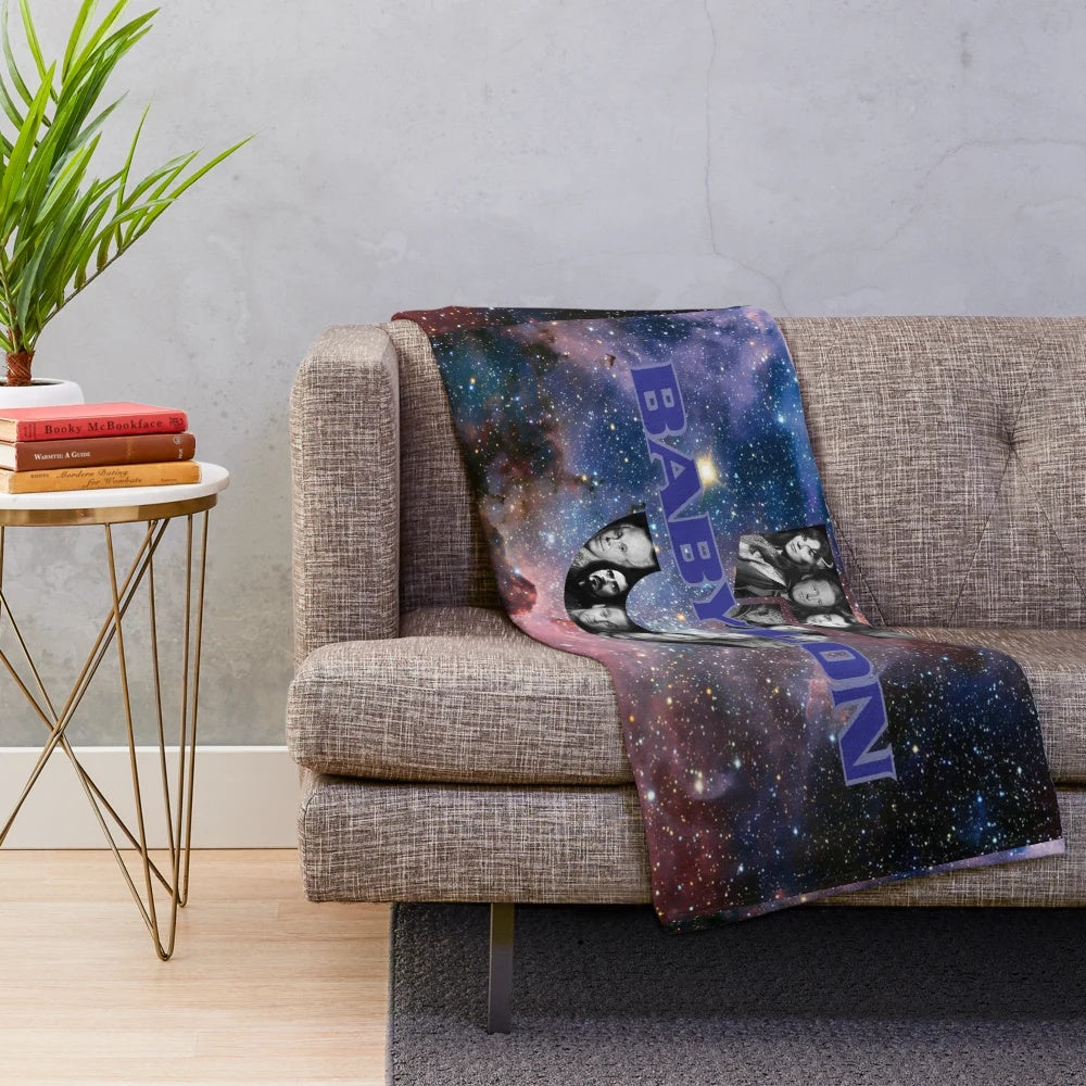 Babylon 5 Plush Blanket with key characters