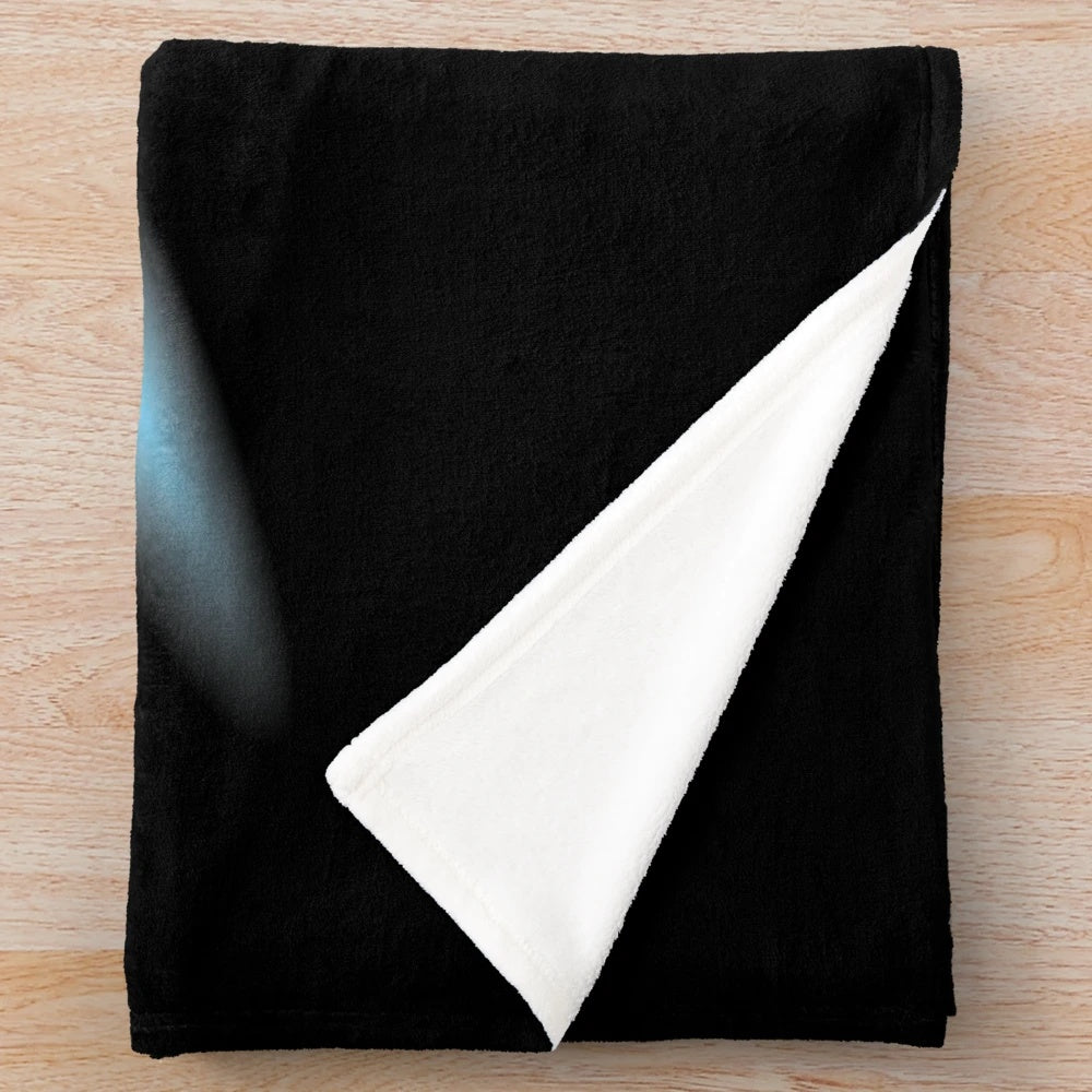 Classic plush blanket with a sci-fi inspired Enterprise design