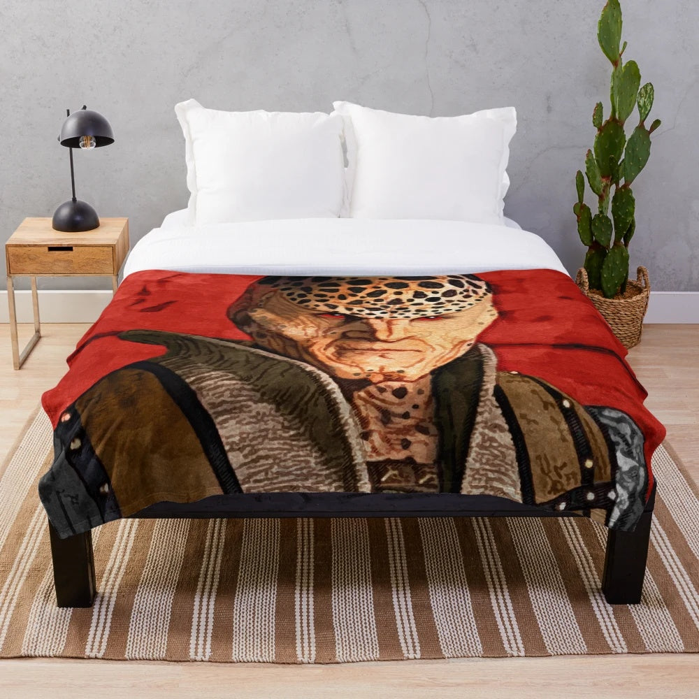 G'Kar Plush Blanket featuring the Narn character from the science fiction TV show Babylon 5
