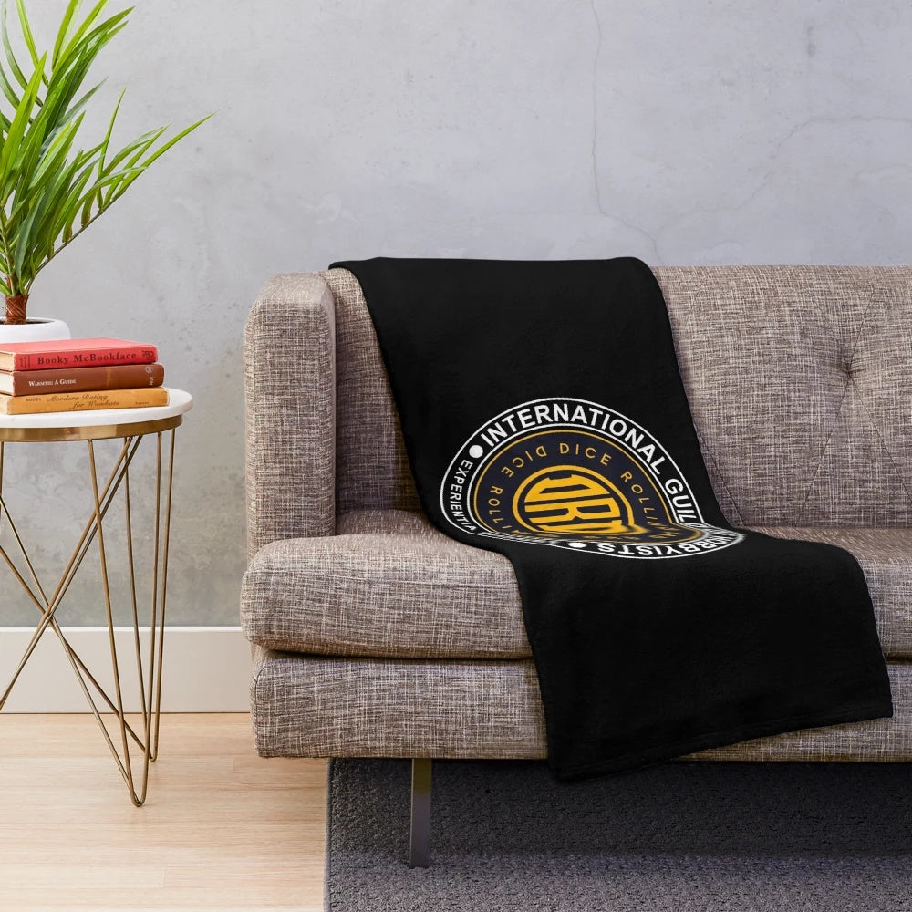 Sci-Fi Inspired Plush Blanket with Wargaming Imagery