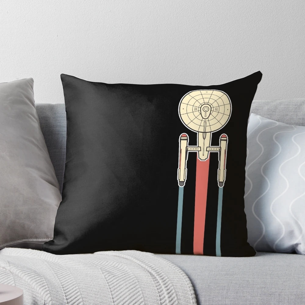Soft, high-quality pillow featuring the iconic USS Enterprise from the Star Trek series.