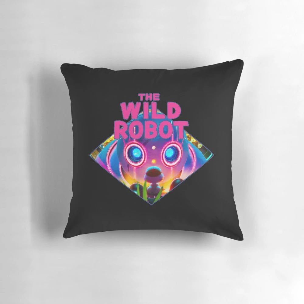 Sci-Fi Neon Robot Pillow from The Wild Robot movie