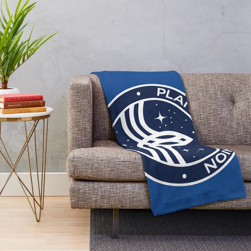 Sci-Fi Planetary Union Inspired Plush Blanket