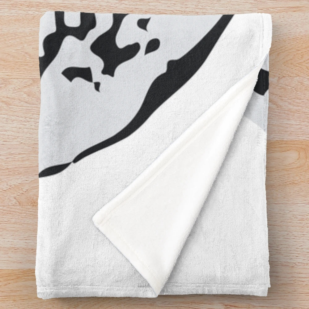 MST3K inspired plush blanket with silhouette design within a globe