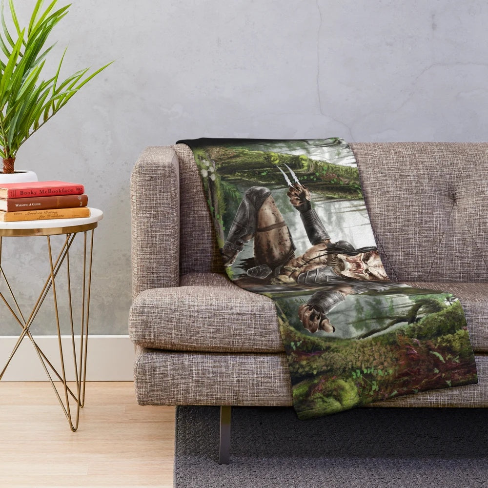 Predator Plush Blanket with Sci-Fi Movie Inspired Design