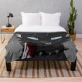 Scourge plush blanket featuring a warrior cat design