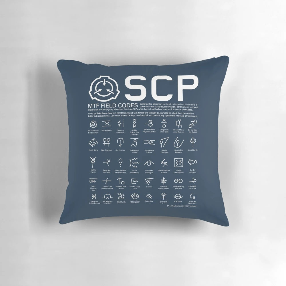 SCP MTF Field Agent Horror Pillow