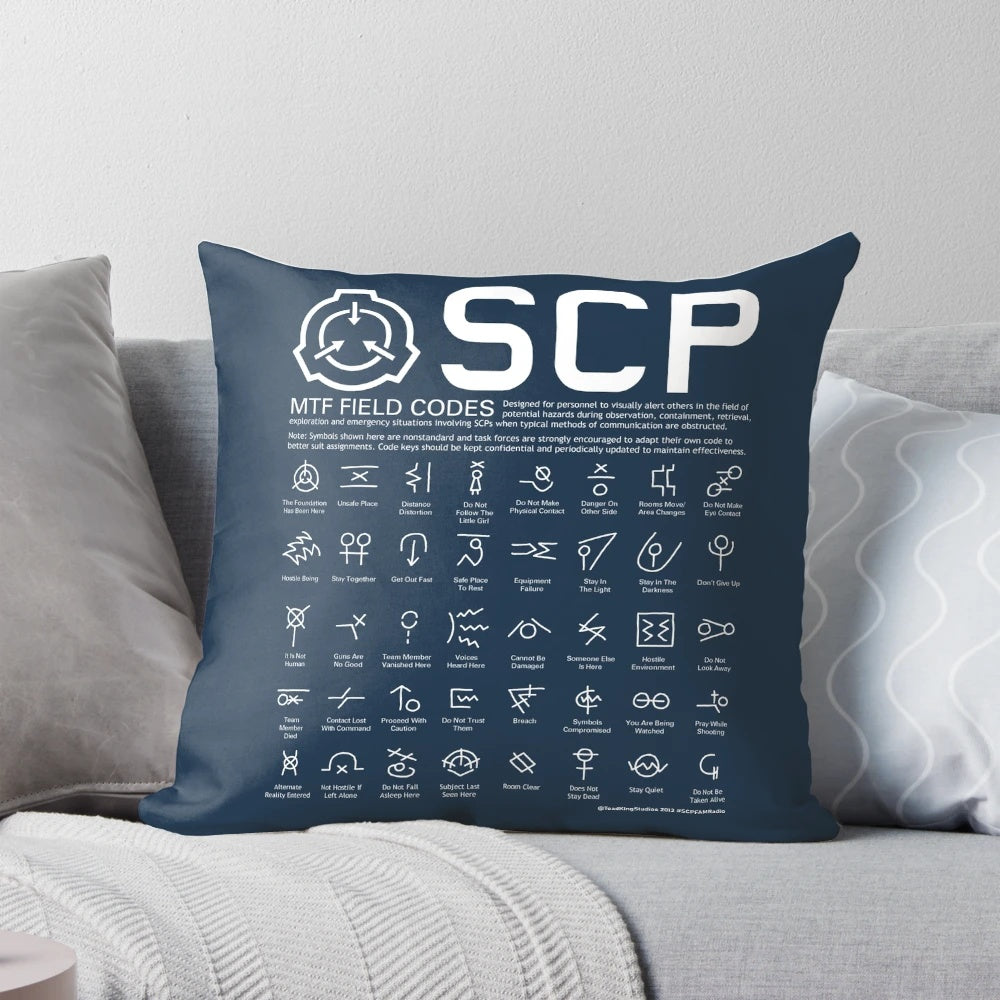 SCP MTF Field Agent Horror Pillow