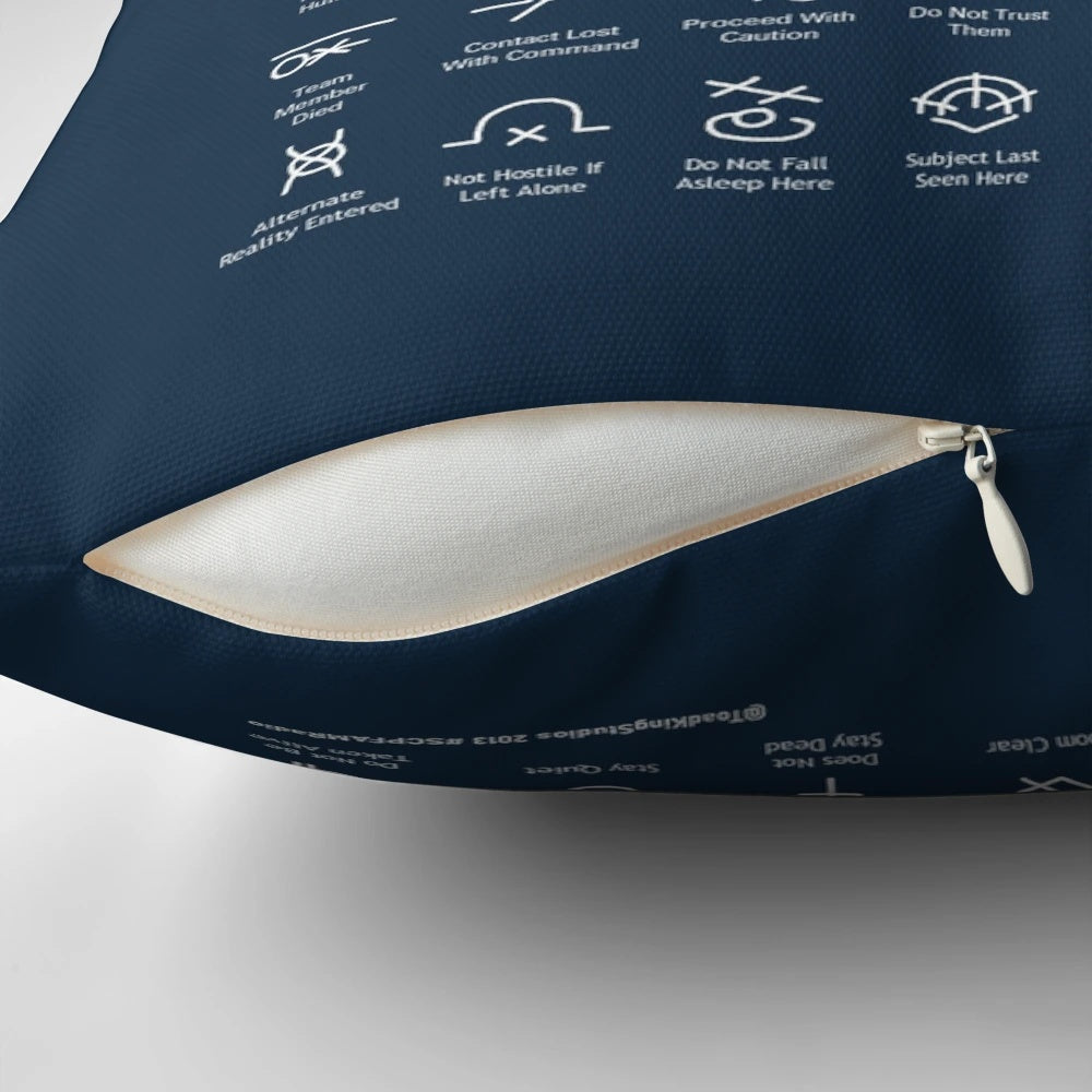 SCP MTF Field Agent Horror Pillow