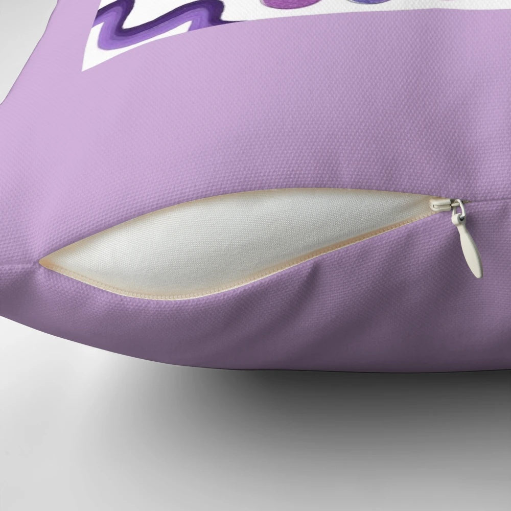 University of Scranton Royals college pillow featuring the school's logo and colors