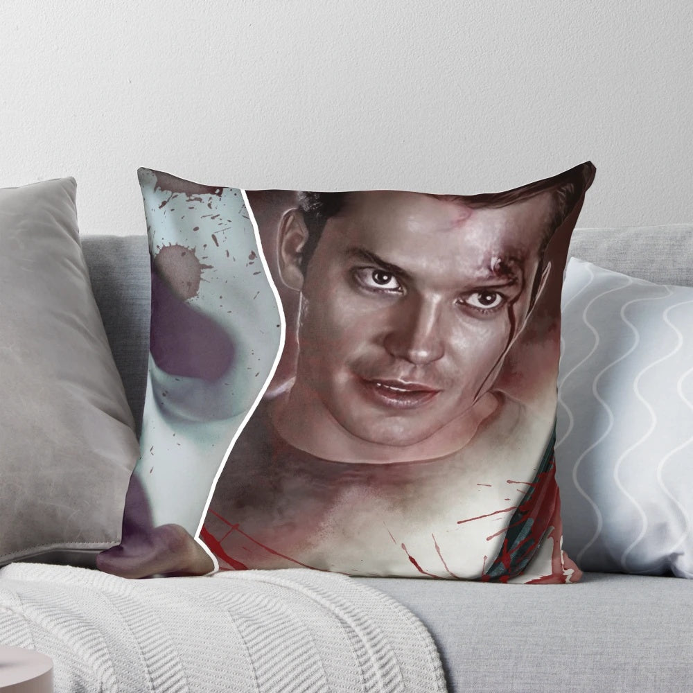 Scream 2 Mickey Altieri Pillow featuring the 90s horror movie villain Ghostface