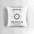 Scream into a Plush, Therapeutic Stress Relief Pillow