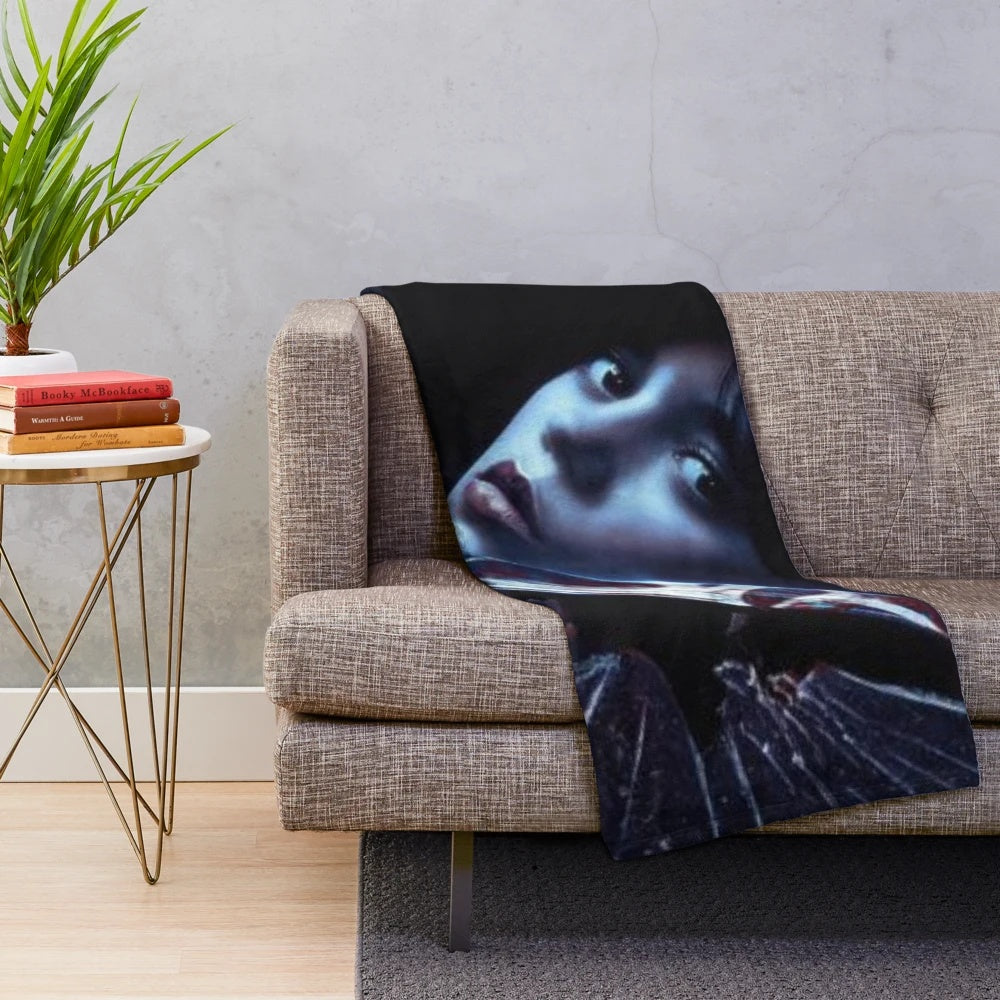 Scream VI-inspired plush blanket featuring Tara Carpenter character played by Jenna Ortega