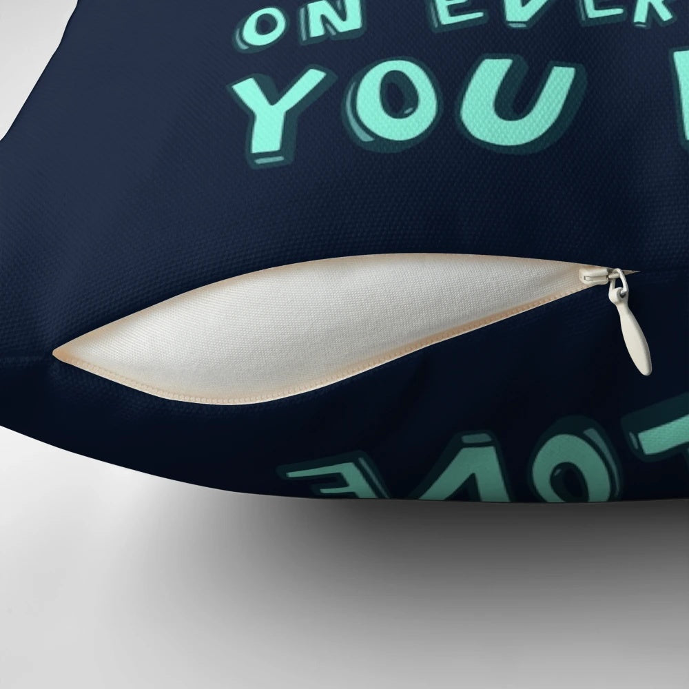 Decorative pillow featuring an angry, screaming bird design