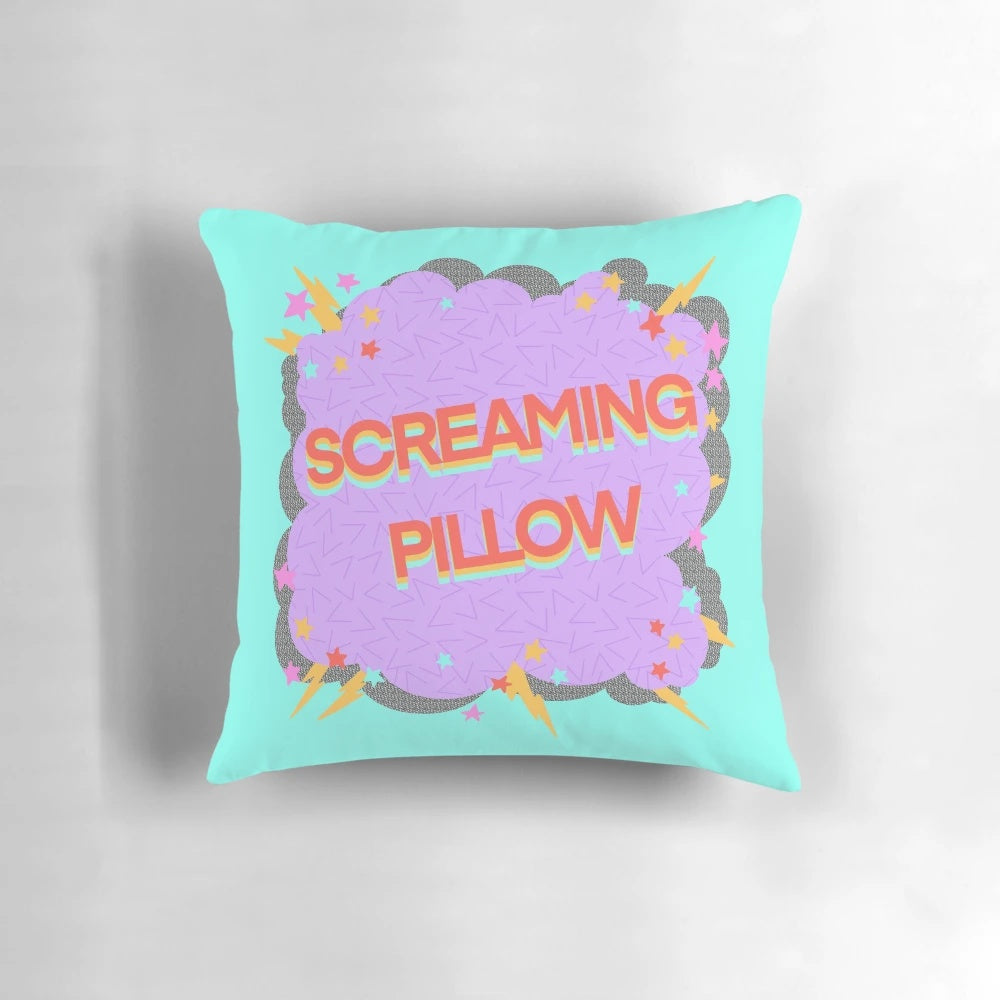 Screaming Pillow - Unique Home Decor Pillow for Millennials