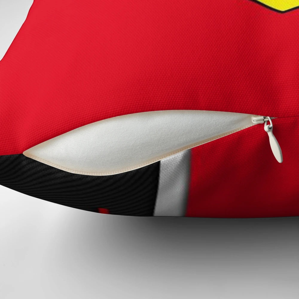 Scuderia Ferrari-inspired San Francisco pillow with high-quality design