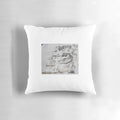 Unique sculpture-inspired pillow with abstract design for modern home décor