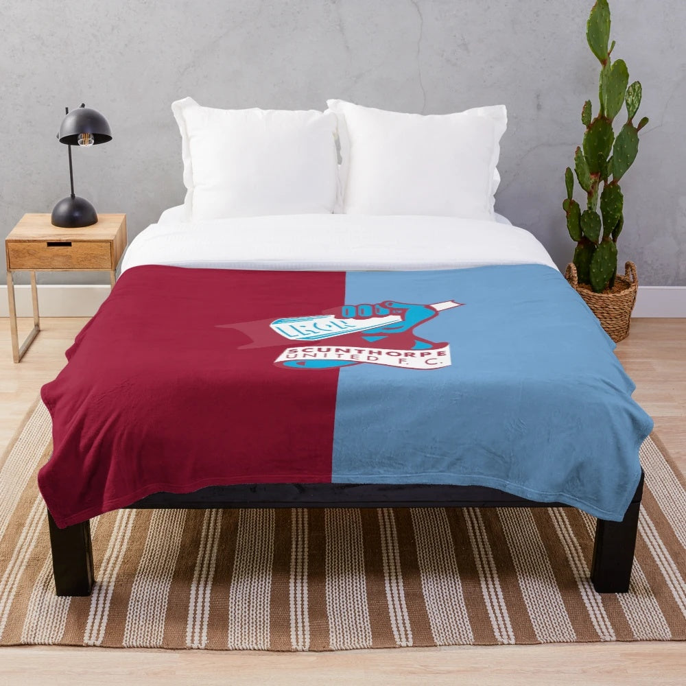 Scunthorpe United FC-Inspired Plush Blanket