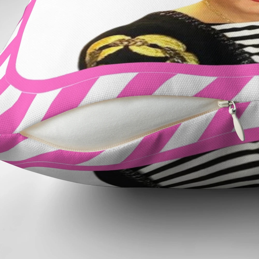 Scuse Me! Pillow, a charming and quirky cushion featuring the popular "Scuse Me Lady" design.