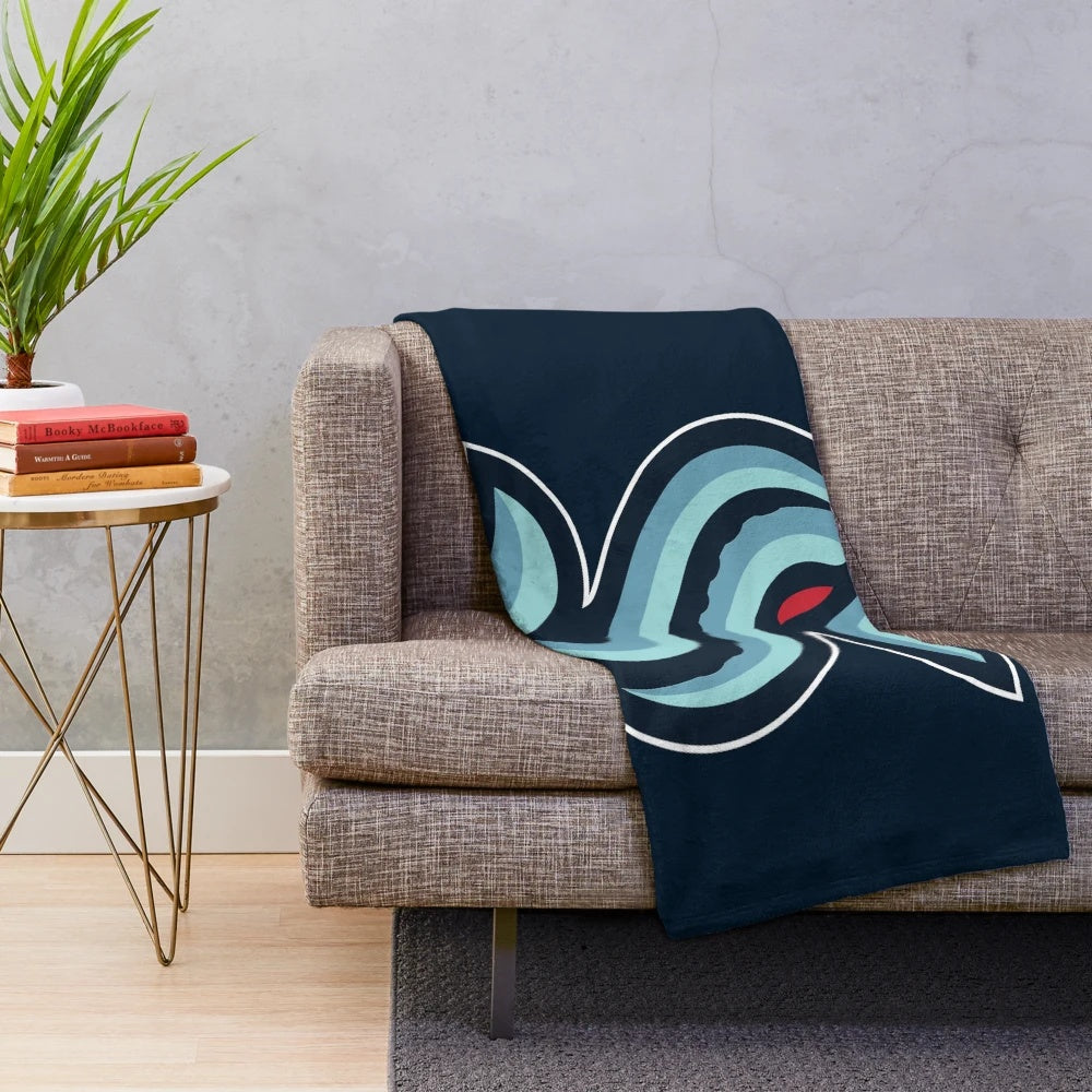 Seattle Kraken Plush Blanket - Soft and Cozy Throw Blanket for NHL Hockey Fans