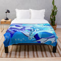 Plush blanket featuring Tsunami and Riptide from the Wings of Fire book series