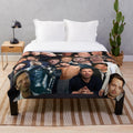 Sebastian Stan inspired plush collage blanket