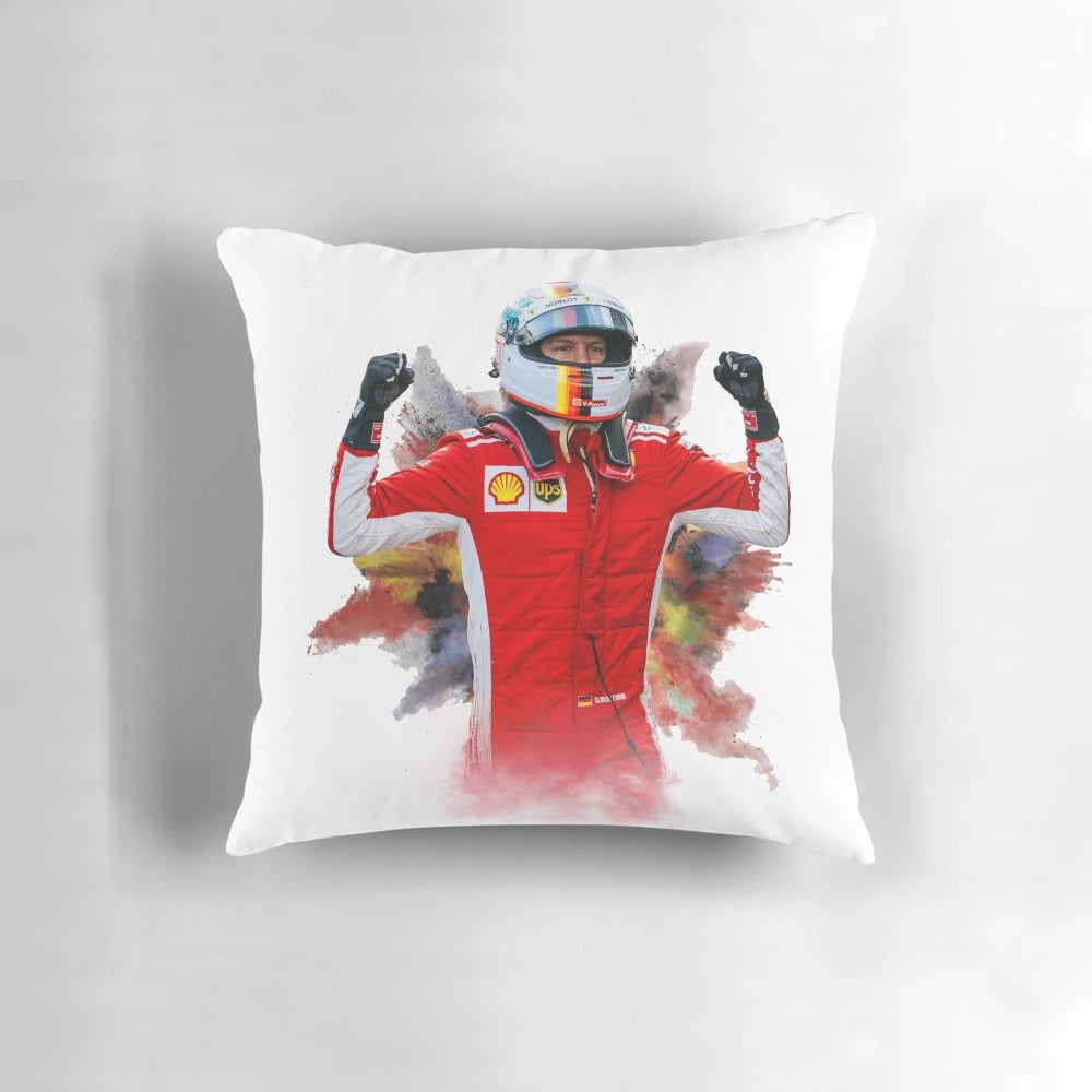 Sebastian Vettel Formula 1 Driver Pillow, a must-have for Formula 1 fans
