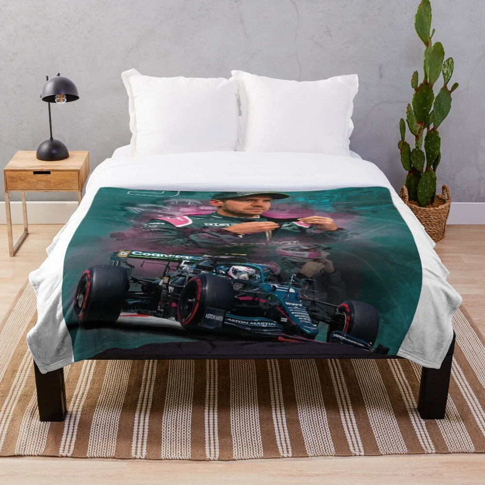 Sebastian Vettel Inspired Plush Blanket