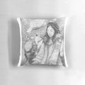 Sedna, the Inuit sea goddess, depicted on a decorative pillow.