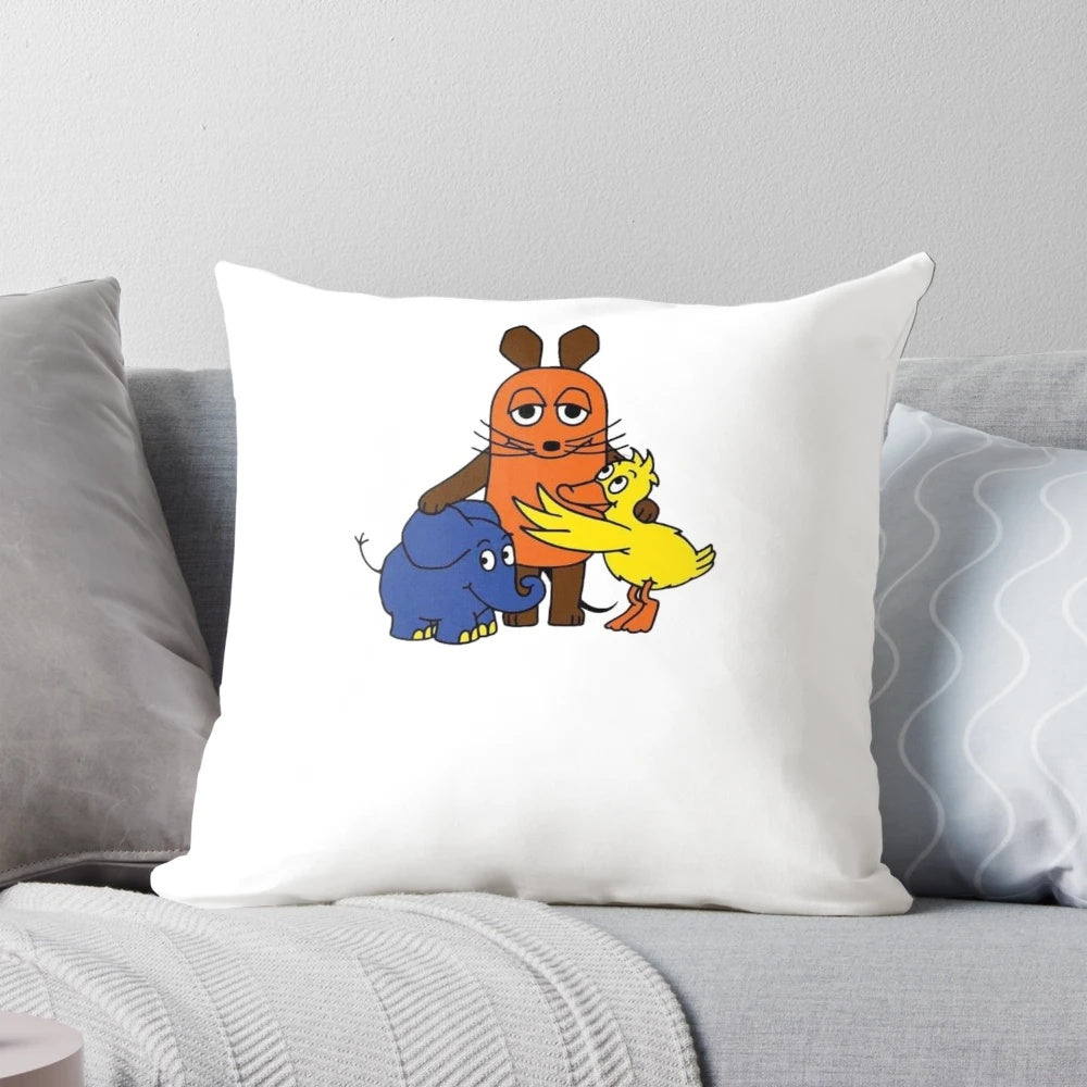 Sendung mit der Maus Elephant Plush Pillow for German Kids