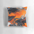 Translucent abstract art in shades of burnt orange, black, white, and grey with a marble texture effect.