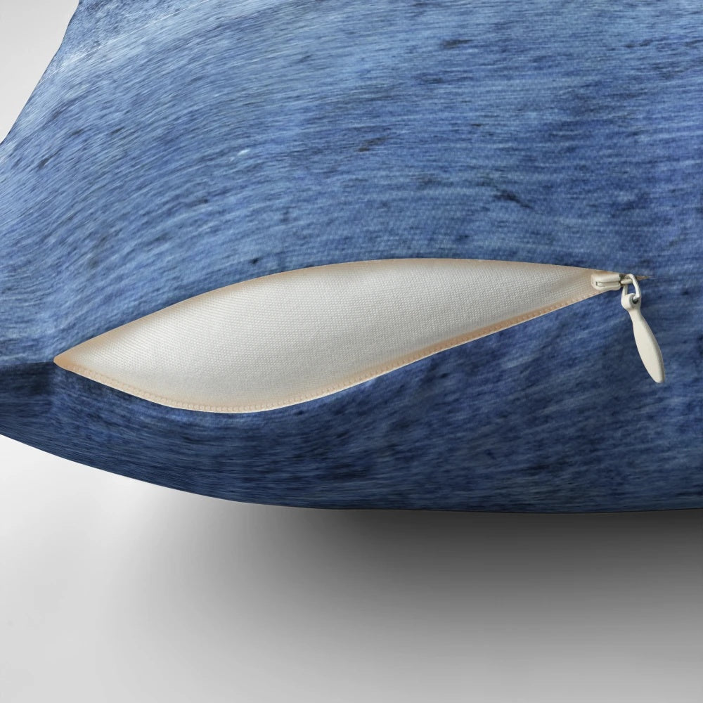 Glacier Reflection Pillow showcasing a serene, calm landscape with still water, ice, and snow