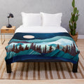 Moon Bay Plush Blanket - Soft, Warm, and Nature-Inspired Decor